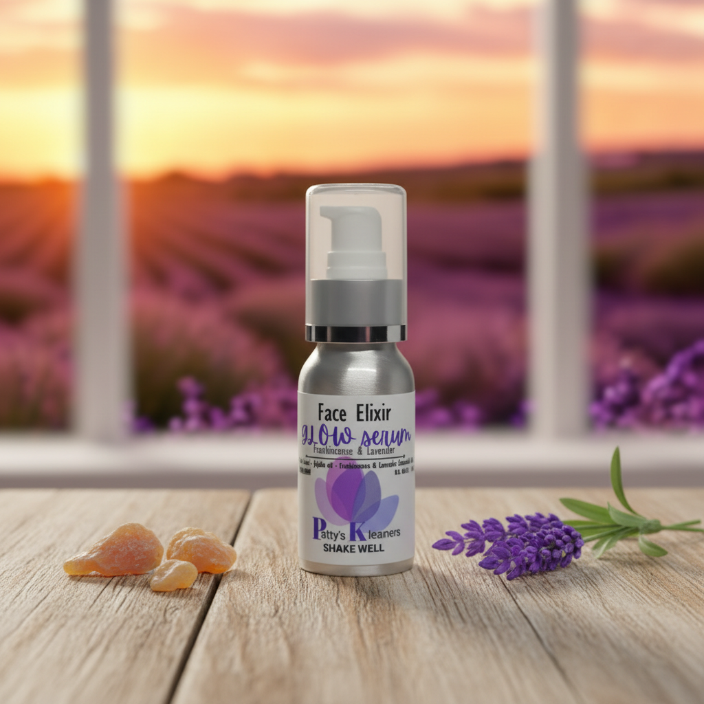 Pattys Kleaners Glow Serum. Face Elixir. Frankincense & Lavender.